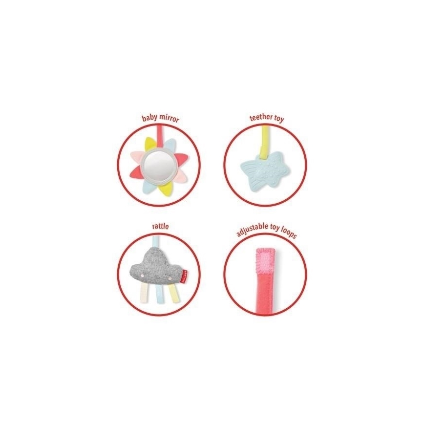 Skip Hop - Detská hracia deka s drevenou hrazdičkou LINING CLOUD