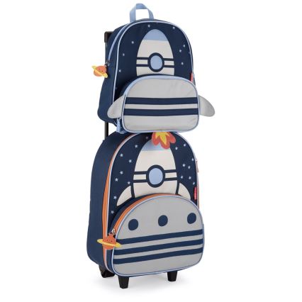 Skip Hop - Detský cestovný kufor SPARK STYLE raketa