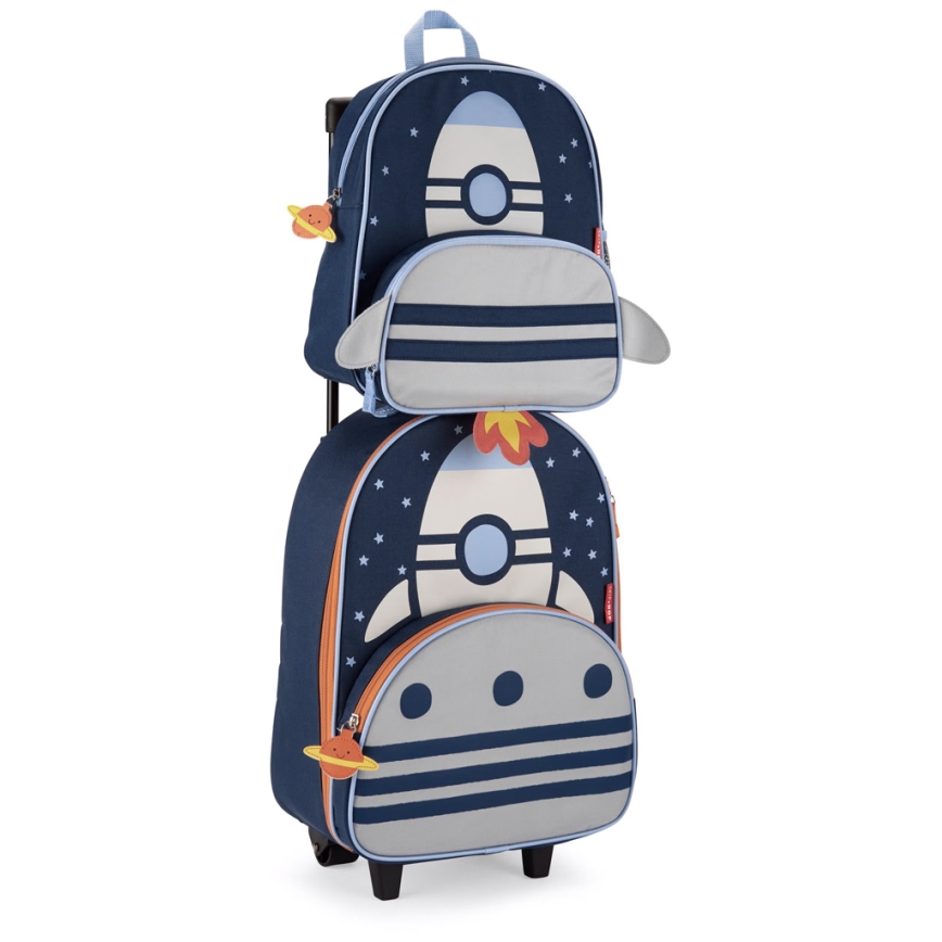 Skip Hop - Detský cestovný kufor SPARK STYLE raketa