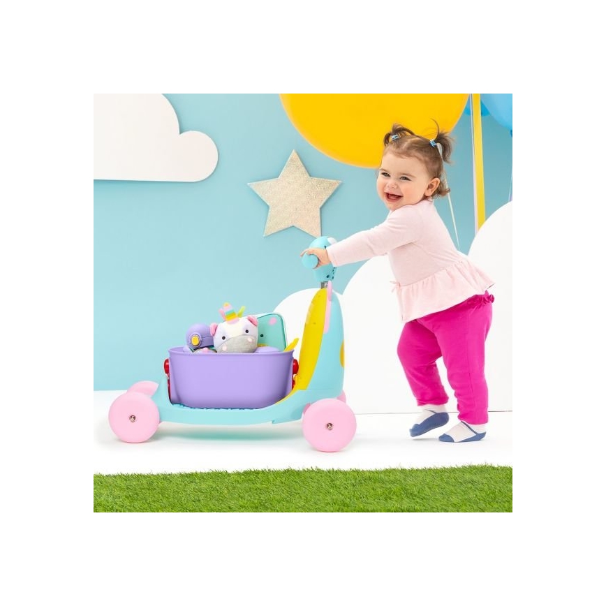 Skip Hop - Odrážadlo 3v1 ZOO jednorožec 3xAAA