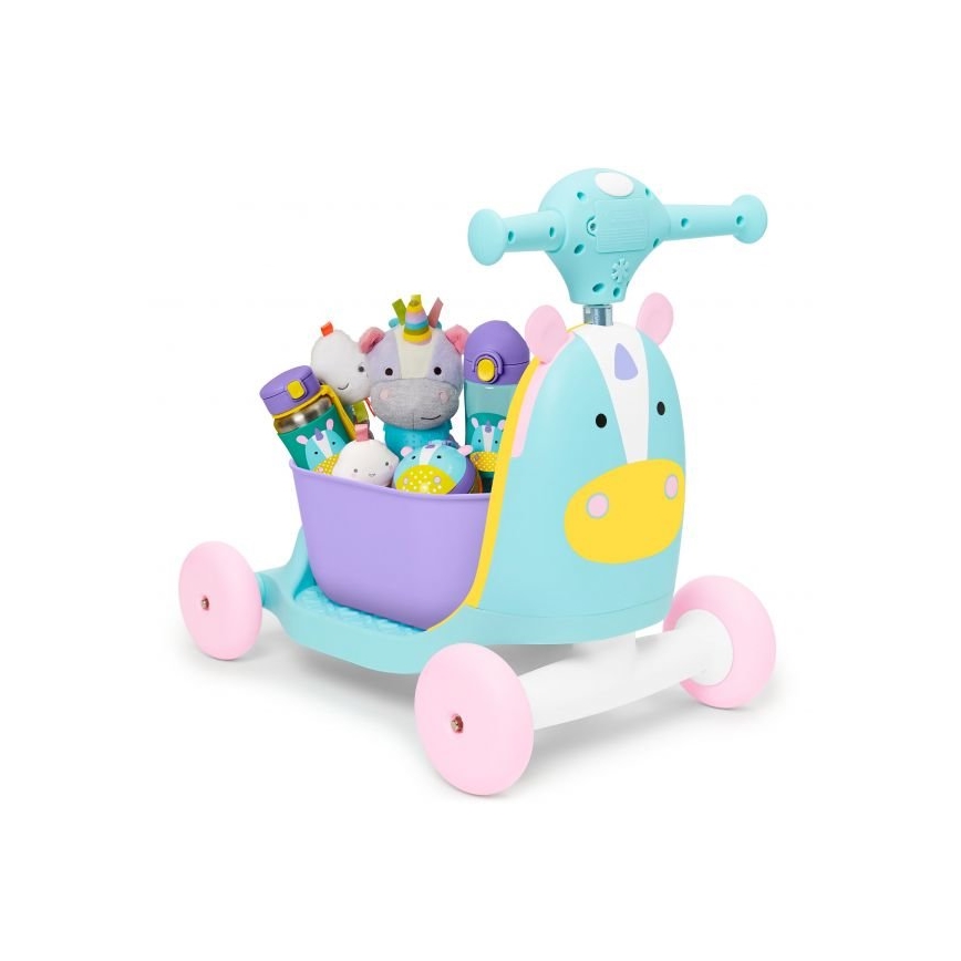 Skip Hop - Odrážadlo 3v1 ZOO jednorožec 3xAAA