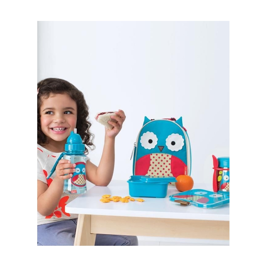 Skip Hop - Termoska na jedlo s lyžičkou/vidličkou ZOO 325 ml sova
