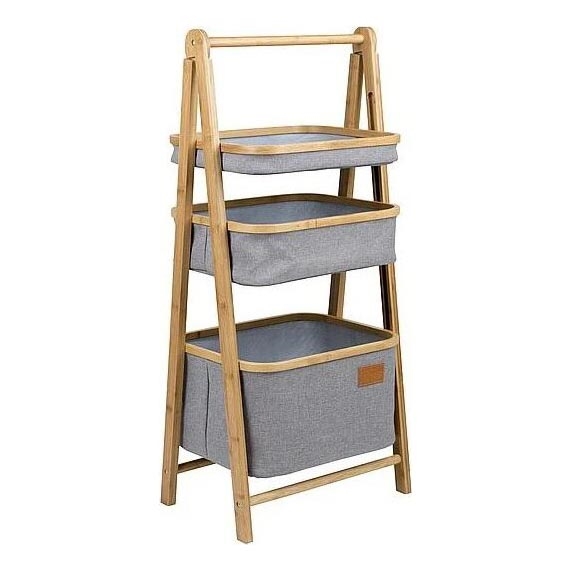 Skladací regál s košíkmi