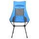 Skladacia kempingová stolička modrá 105 cm