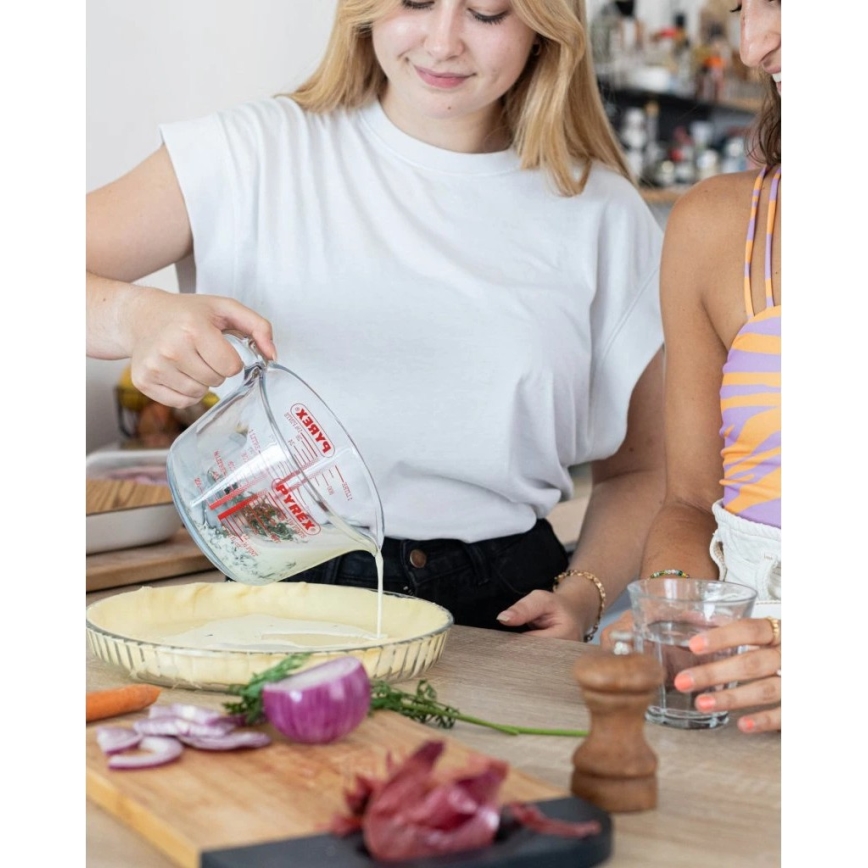 Sklenená odmerka PYREX 1 l