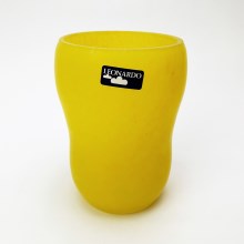 Sklenená váza 14 cm žltá