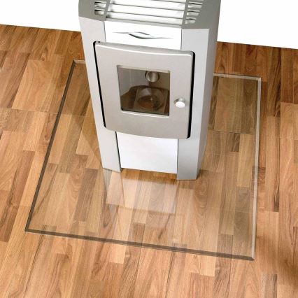 Sklo pod kachle 1000x1000x8 mm štvorec