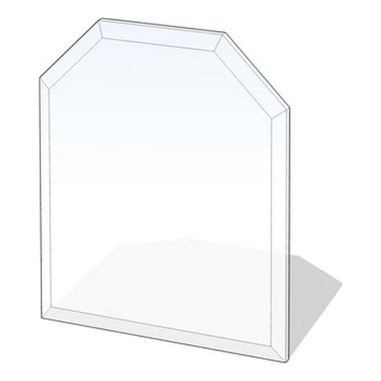 Sklo pod kachle 1200x1000x8 mm