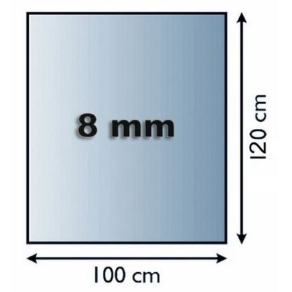 Sklo pod kachle 1200x1000x8 mm obdĺžnik