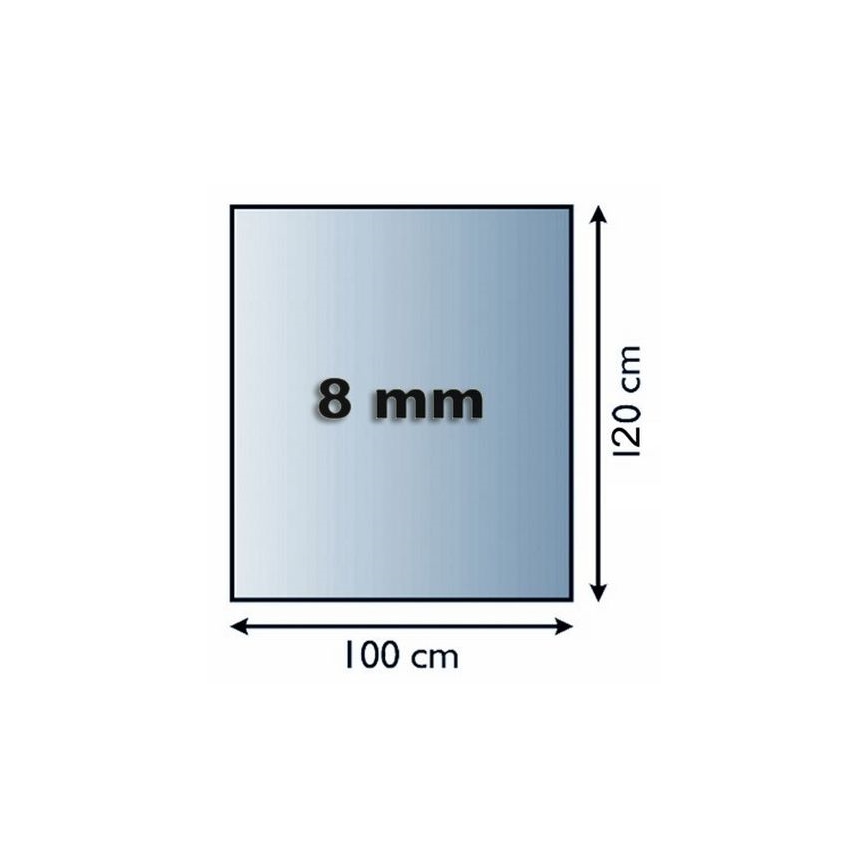 Sklo pod kachle 1200x1000x8 mm obdĺžnik