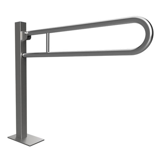 Sklopný úchyt 15,3x87 cm nerez/strieborný