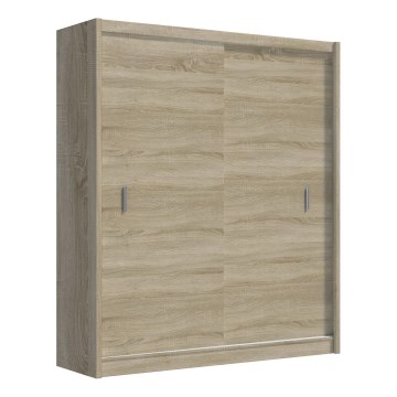 Skriňa na šaty s posuvnými dverami SAPHIRA 203x215 cm dub sonoma