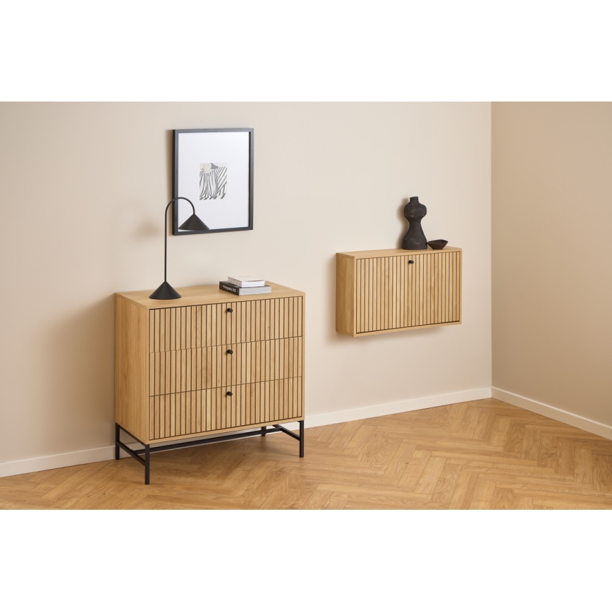 Skrinka na topánky OLIVIA 72x43x17 cm dub