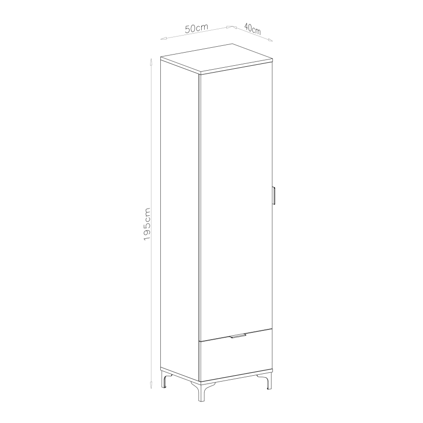 Skrinka s zásuvkou LORA béžová