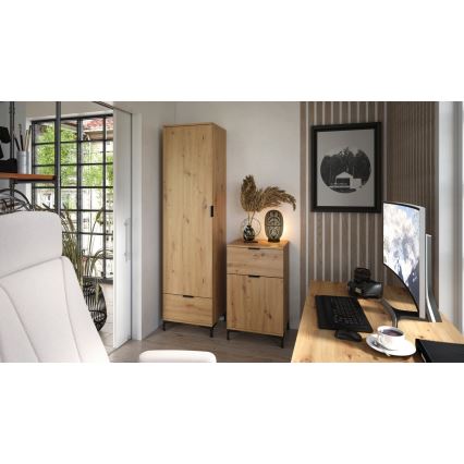 Skrinka so zásuvkou LORA dub artisan