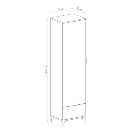 Skrinka so zásuvkou LORA dub artisan