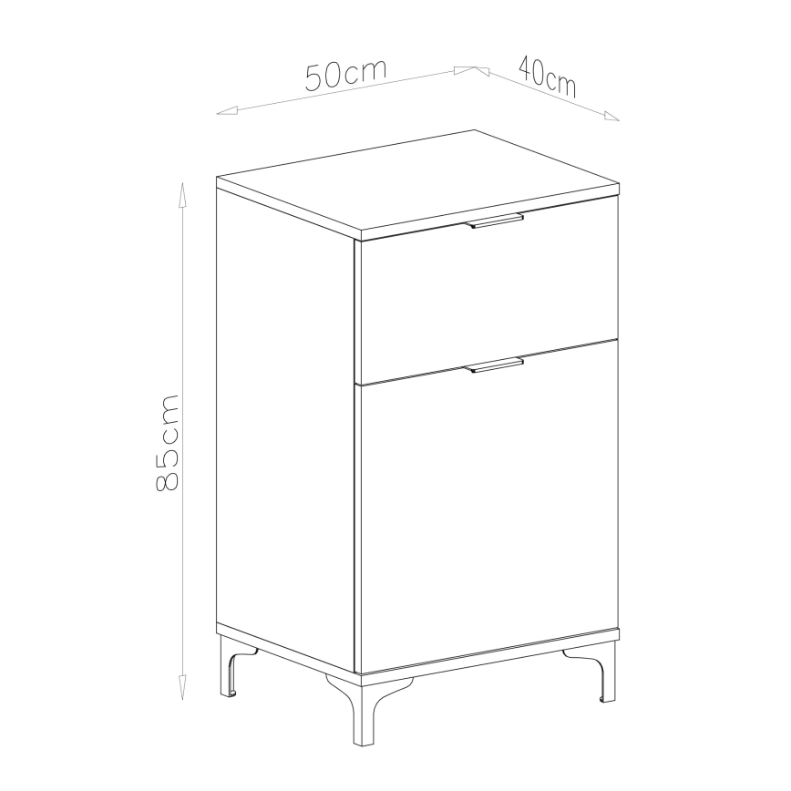 Skrinka so zásuvkou LORA, béžová