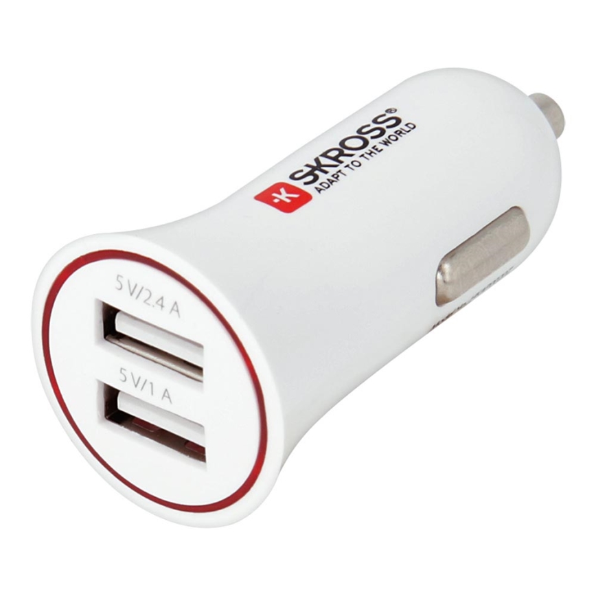 SKROSS - Nabíjačka do auta 2xUSB/3400mA/12-24V/5V