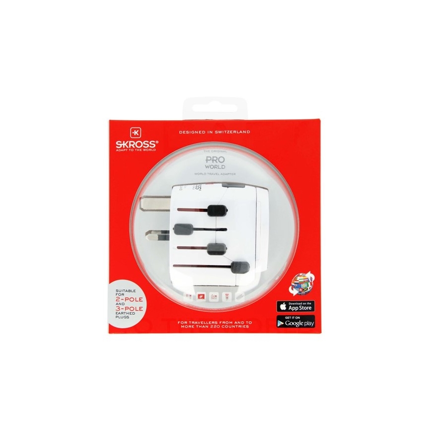 SKROSS - Cestovný adaptér univerzálny 6,3A