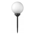 Solárna LED lampa, 1,2 V, 6500 K, 200 mAh, priemer 20 cm, IP44, biela/čierna