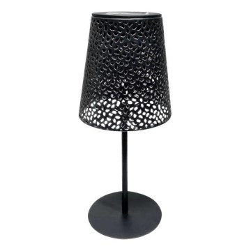 Solárna stolová lampa LUVETRA LED/1xAA 4000K IP44 200 mAh čierna