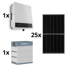 Solárna zostava GOODWE - 10kWp JINKO + 10kW GOODWE hybridný menič 3f +10,65kWh batérie PYLONTECH