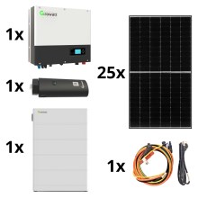 Solárna zostava GROWATT: 10kWp JINKO + hybridný menič 3f + 10,24 kWh batéria