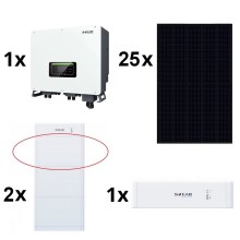 Solárna zostava SOFAR Solar - 10kWp RISEN Full Black + 10kW SOFAR hybridný menič 3f +10,24 kWh batéria