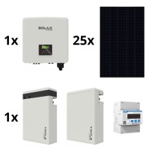 Solárna zostava: SOLAX Power - 10kWp RISEN Full Black + 15kW SOLAX menič 3f + 11,6 kWh batérie