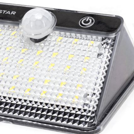 Solárne LED svietidlo s čidlom Aigostar 3,7V 6500K 1200 mAh IP65 čierne