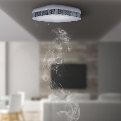 Detektor dymu s alarmom 85dB 1xCR123A Wi-Fi