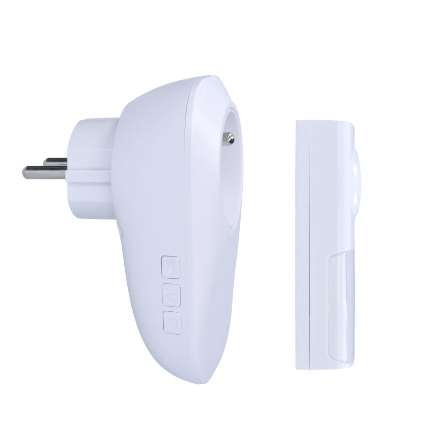 Bezdrôtový zvonček do zásuvky 230V/1xLR23A IP55