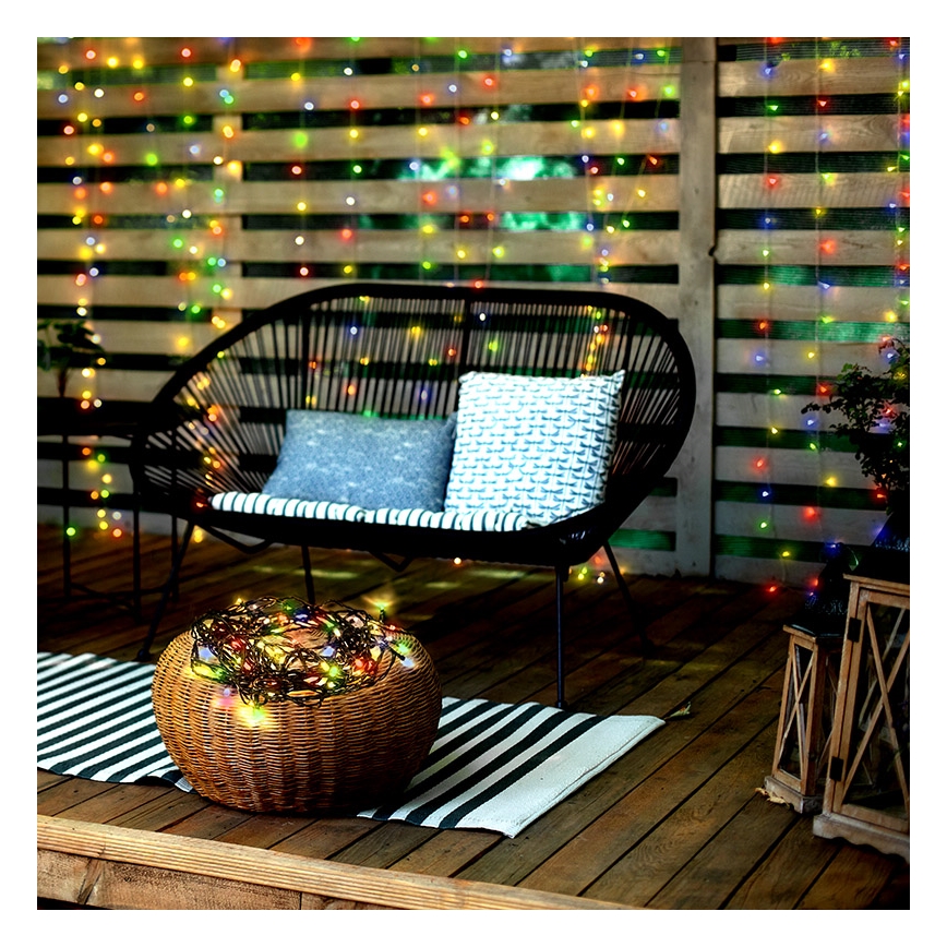 LED Vianočná vonkajšia reťaz 500xLED/8 funkcií 55 m IP44 multicolor