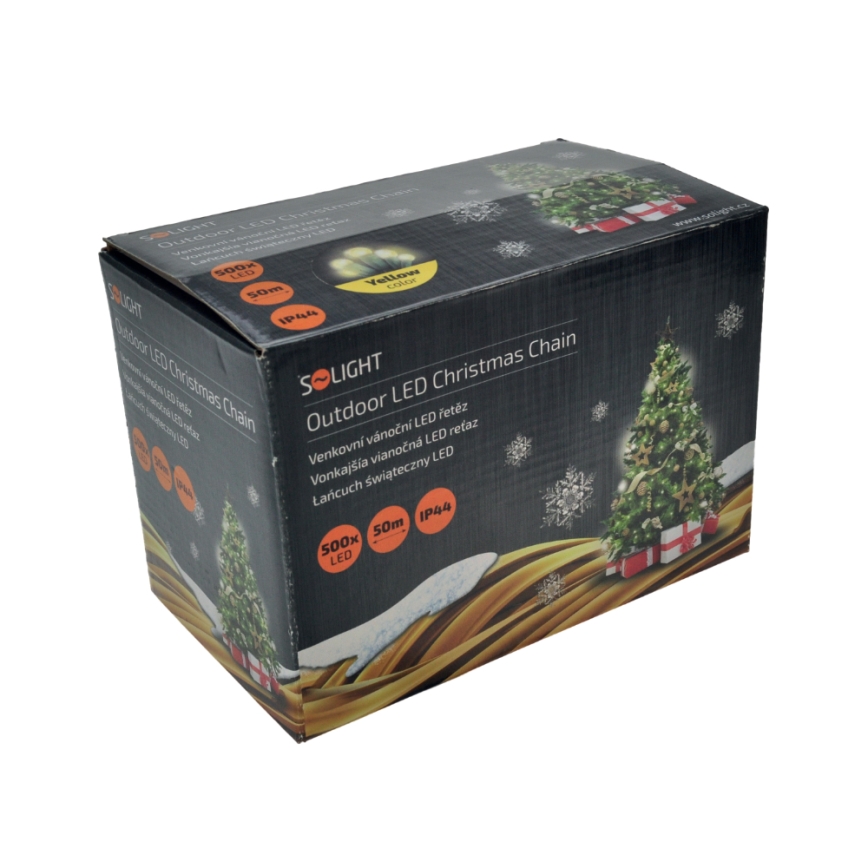 LED Vianočná vonkajšia reťaz 500xLED/230V 50m IP44 teplá biela