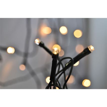 LED Vianočná reťaz vonkajšia 20m 400xLED/230V IP44 3000K