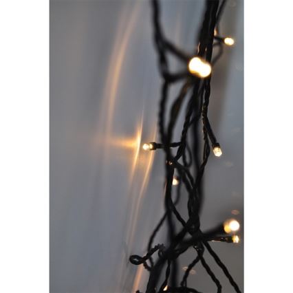 LED Vianočná reťaz vonkajšia 20m 400xLED/230V IP44 3000K