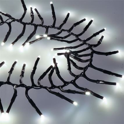 LED vonkajší reťaz 576xLED/8 funkcií 8m IP44 studená biela + diaľkové ovládanie