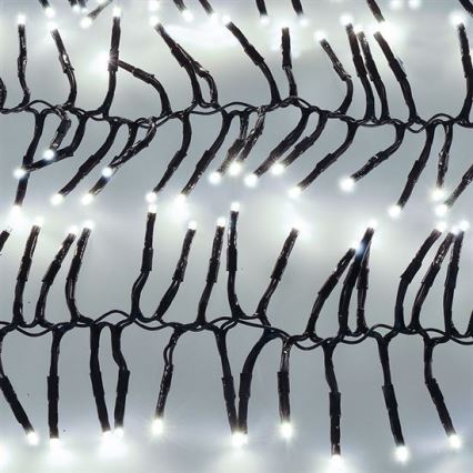 LED vonkajší reťaz 576xLED/8 funkcií 8m IP44 studená biela + diaľkové ovládanie