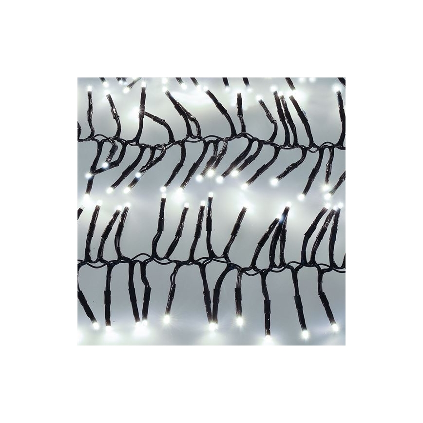 LED vonkajší reťaz 576xLED/8 funkcií 8m IP44 studená biela + diaľkové ovládanie