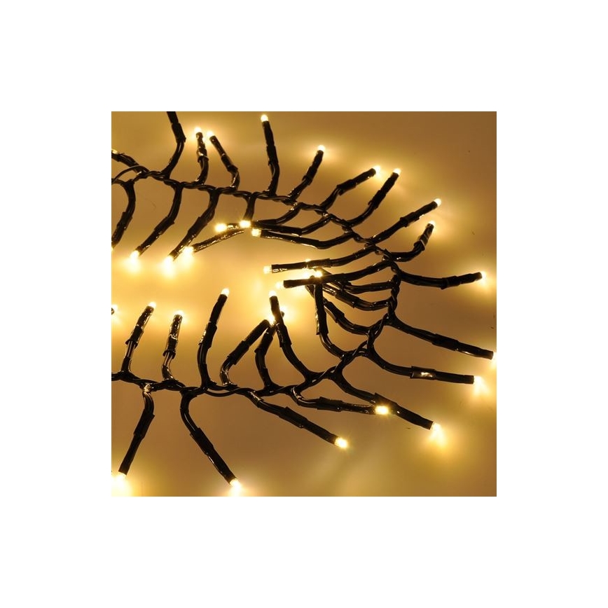 LED Vonkajšia vianočná reťaz 576xLED/8 funkcií 8m IP44 teplá biela +  diaľkové ovládanie