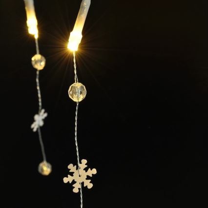 LED  reťaz 20xLED/2xAA 2m teplá biela