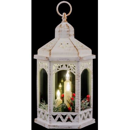LED Vianočná dekorácia 3xLED/3xAAA lucerna