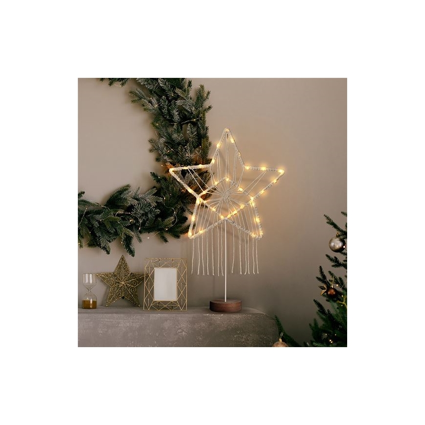 LED Vianočná dekorácia LED/2xAAA hviezda