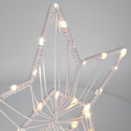 LED Vianočná dekorácia LED/2xAAA hviezda