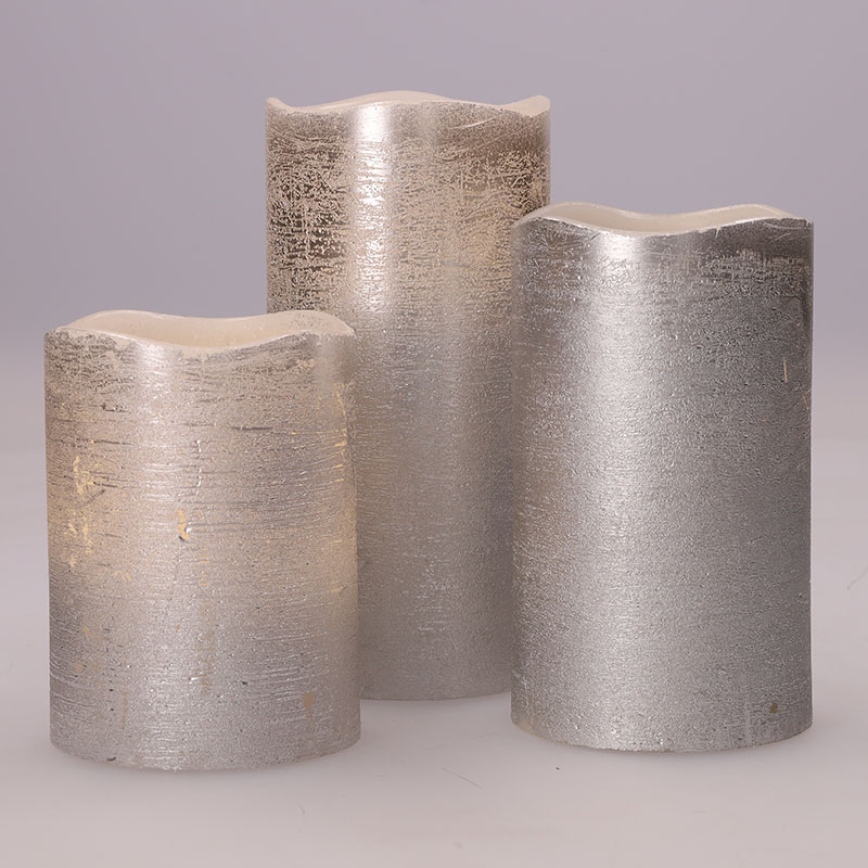 SADA 3x LED sviečky LED/3xAAA teplá biela