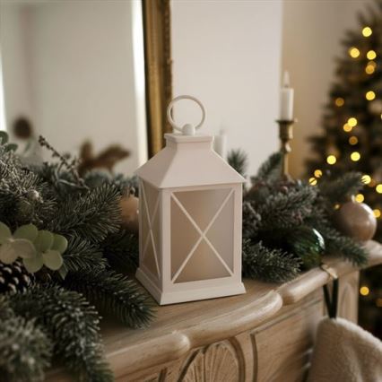 LED Vianočná lucerna LED/2xAA teplá biela