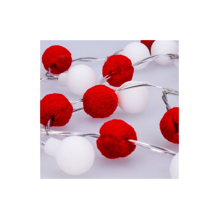 LED  reťaz 20xLED/2xAA 1,8 m teplá biela