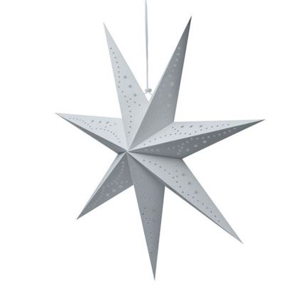 LED vianočná dekorácia 20xLED/2xAA teplá biela strieborná hviezda