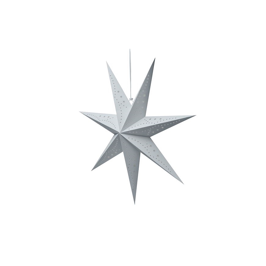 LED vianočná dekorácia 20xLED/2xAA teplá biela strieborná hviezda