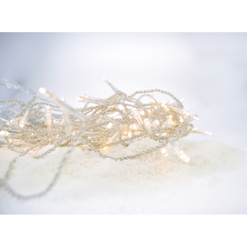 LED vonkajší záves 120xLED/8 funkcií 9m IP44 teplá biela